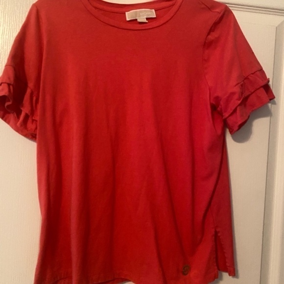 Michael Kors Tops - MK Michael Kors Ruffle Sleeve Tee Medium